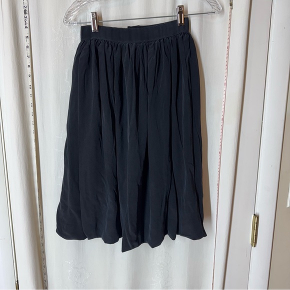 Vintage Adolfo Black Skater Skirt - Picture 1 of 4